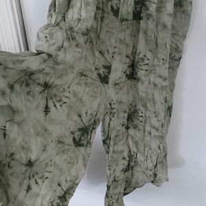 Green tie-dye jumpsuit